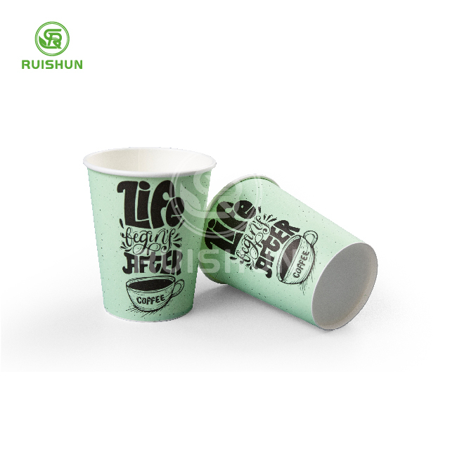 Custom Printed Hot Double Wall Biodegradable Coffee Disposable Paper Cups