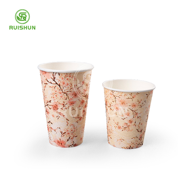 Safety Disposable Printed Tea Paper Cup